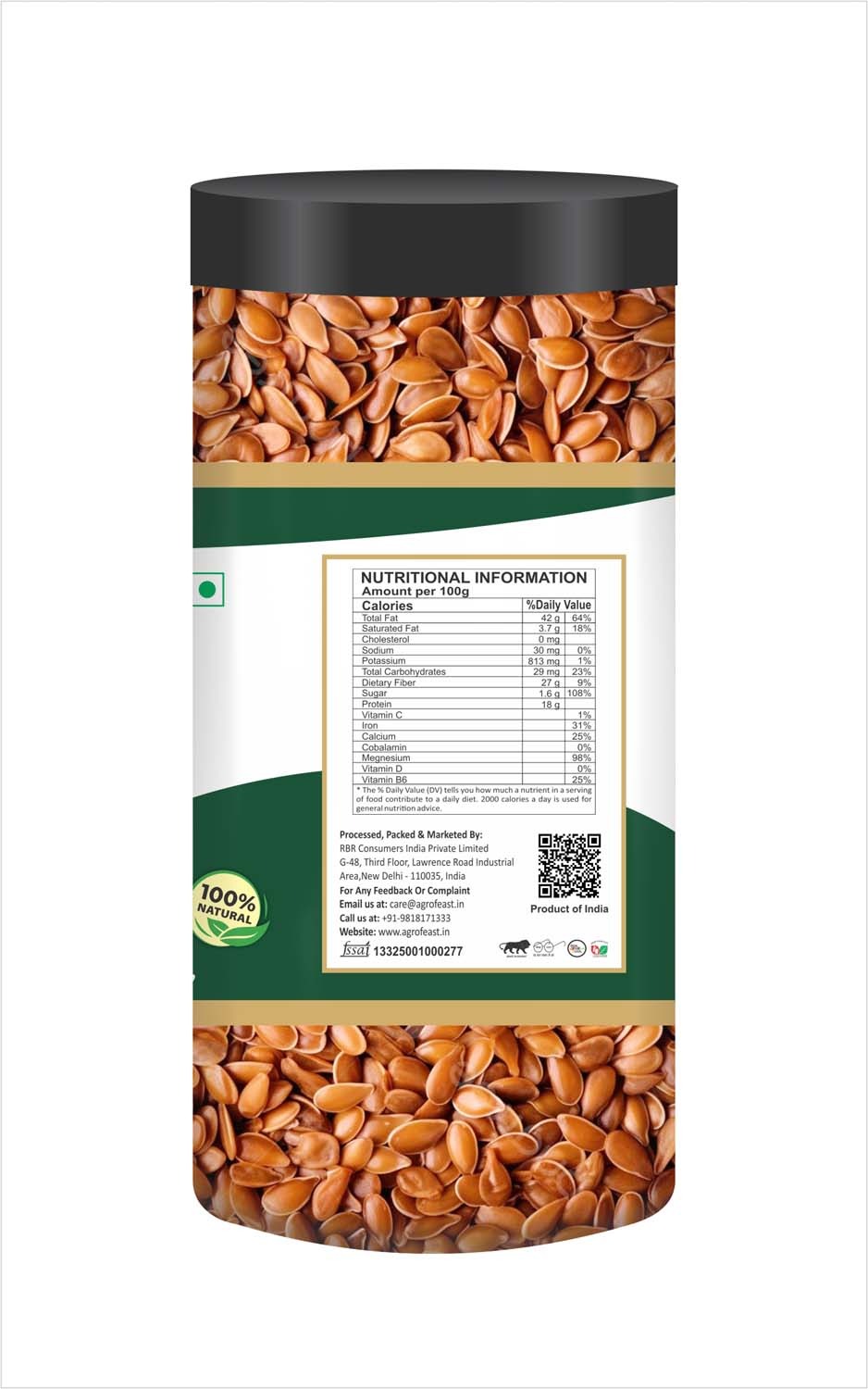 Nutrana Flax Seeds -250g