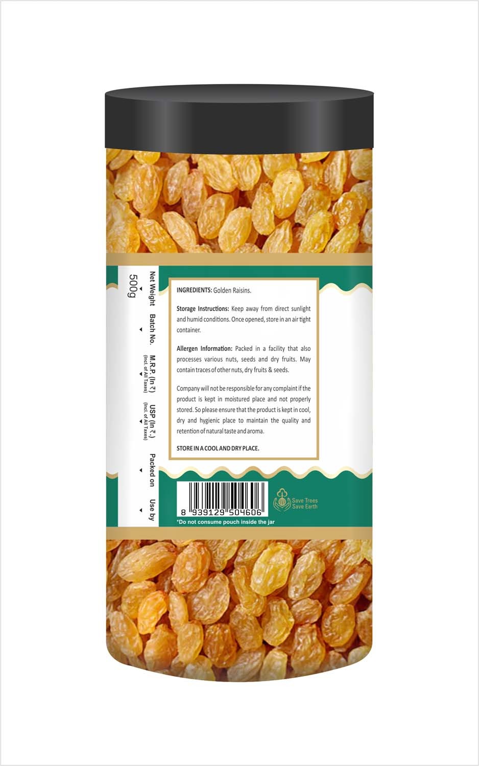 Agrofeast Golden Raisins - 500g